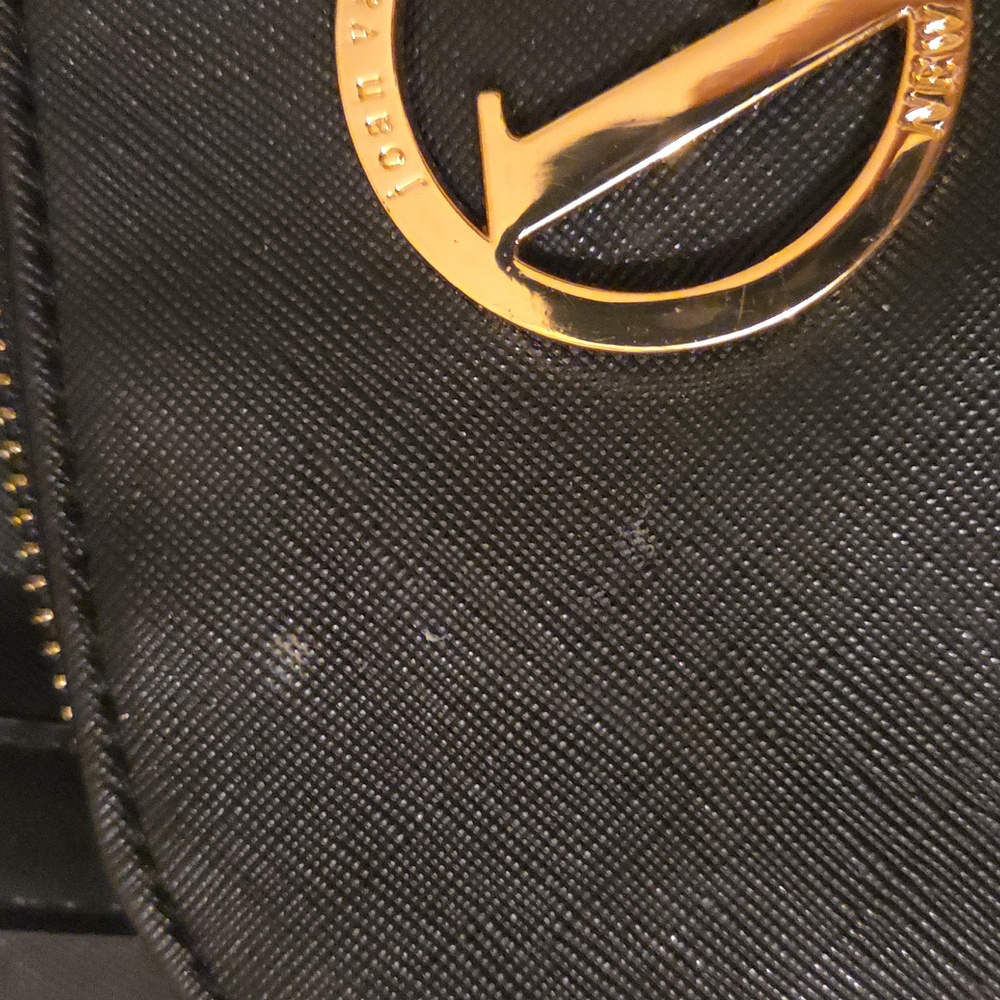 Joan Vass Elegant Black Tote Bag With Small Bag - Picture 11 of 13